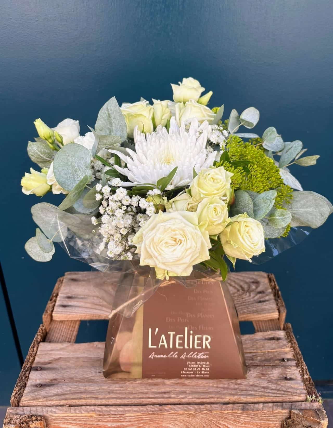 bulle d'eau Bouquet de fleurs fraîches - Atelier Armelle Alleton, fleuriste au Mans