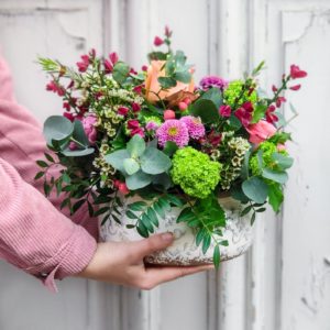 Bouquet de fleurs fraîches - Atelier Armelle Alleton, fleuriste au Mans