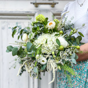 Bouquet de fleurs fraîches - Atelier Armelle Alleton, fleuriste au Mansremerciements Livraison Le Mans gratuite et envoi en France Chronopost