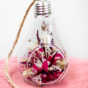 Ampoule de fleurs séchées
