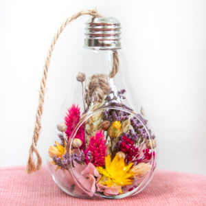 Ampoule de fleurs séchées