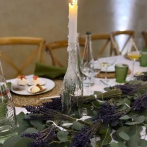 Bouteille chandelier