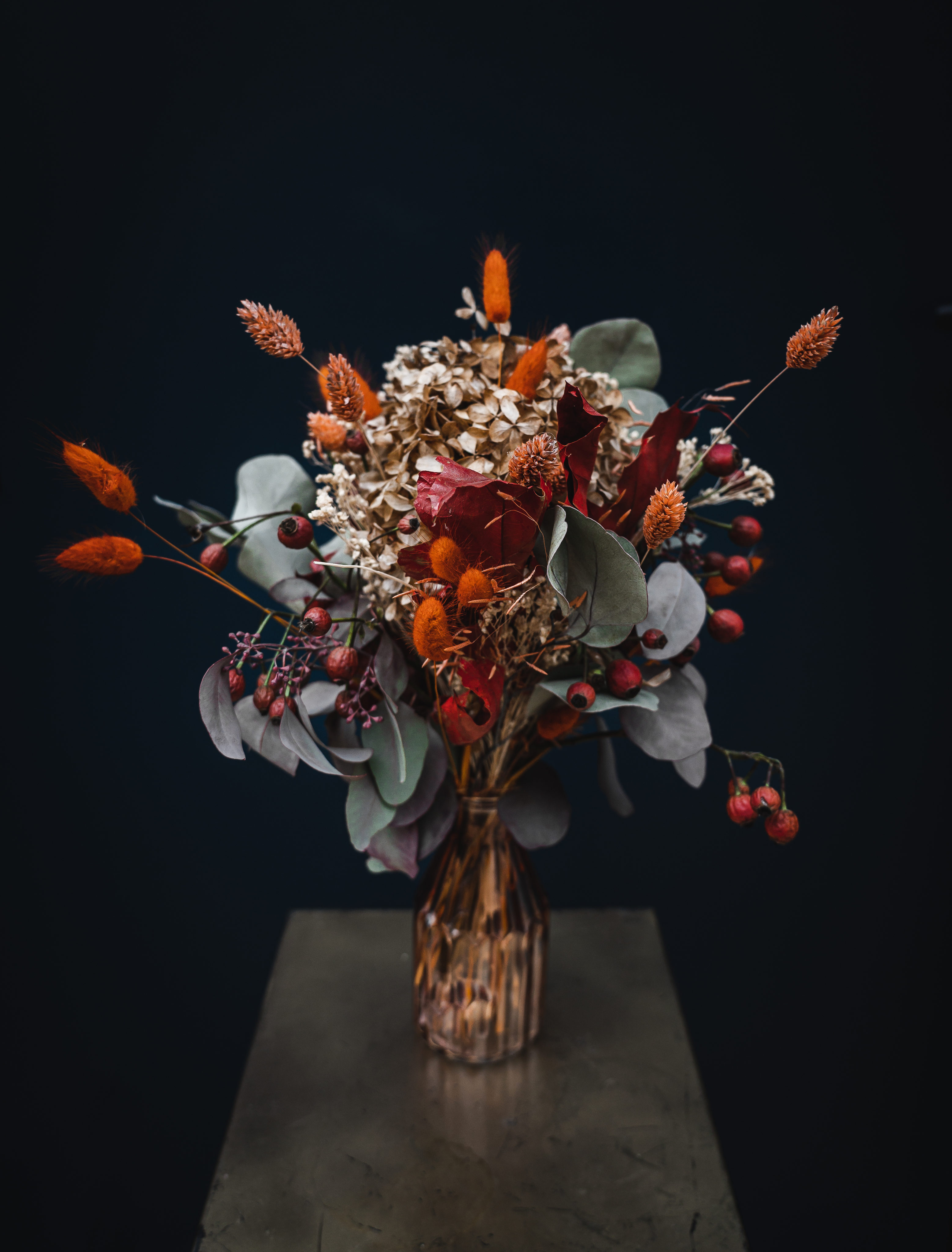 Bouquet de fleurs séchées