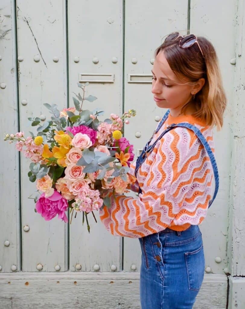 Bouquet de fleurs fraîches - Atelier Armelle Alleton, fleuriste au Mans
