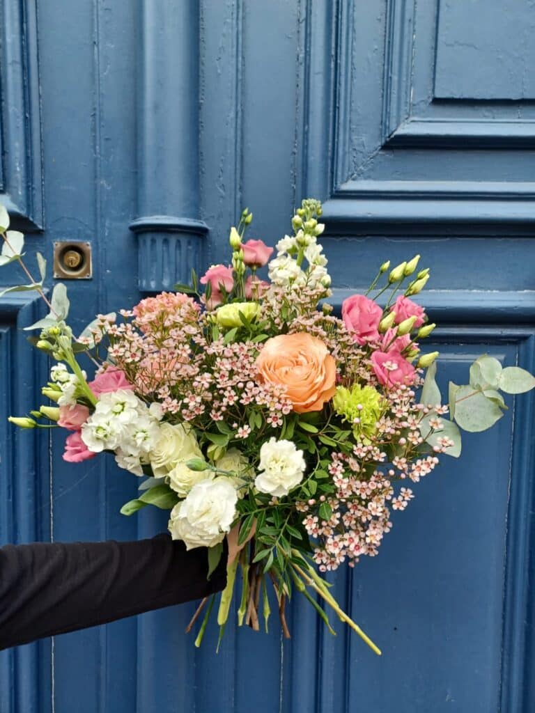 Bouquet de fleurs fraîches - Atelier Armelle Alleton, fleuriste au Mans